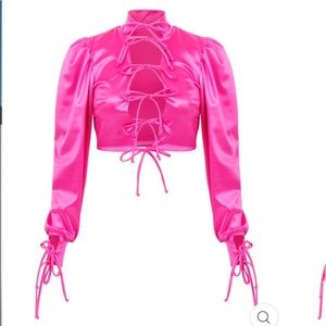 Laina Rauma THE SATIN BLOUSE // PERFECT PINK